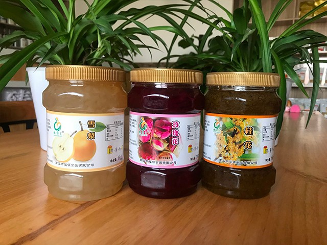 雪梨花茶、玫瑰花花茶、桂花花茶